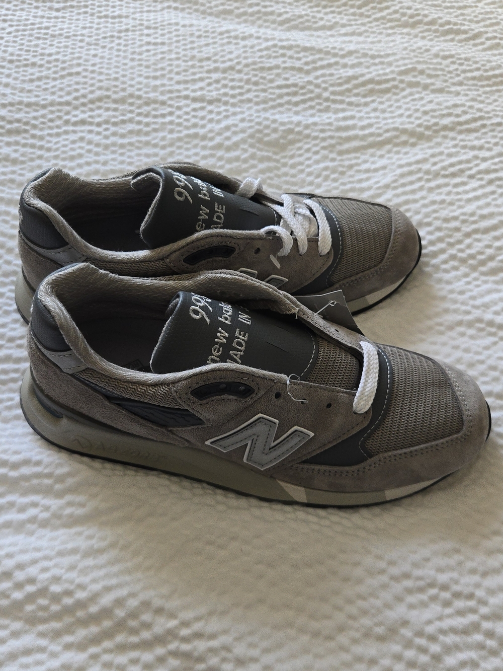 New Balance 998 Women 7.5 Made In USA Gray Suede & Mesh Sneakers 042026 - Picture 7 of 9